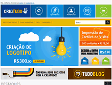 Tablet Screenshot of criatudo.com.br